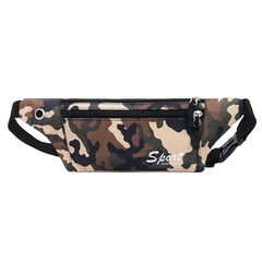Dark Grain Camo Bum Bag Unisex Fanny Pack Waist Belt Pouch Pocket