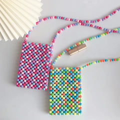 Colorful Crossbody Beaded Bags for Women Purses