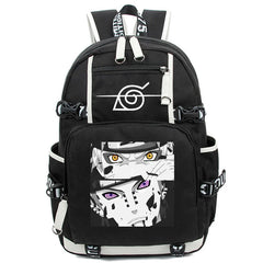 Canvas Backpack USB Charge Women Student Backpack Letters Print School Bag