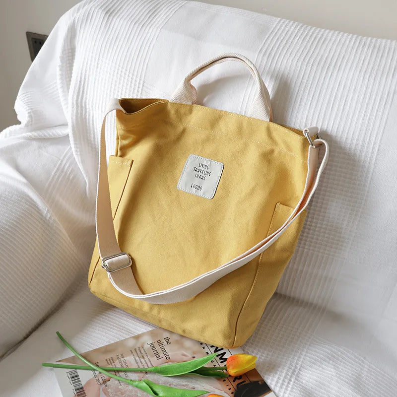 Canvas Womens Tote Bags Crossbody Messenger Bag Shoulder Work Travel Book Handba