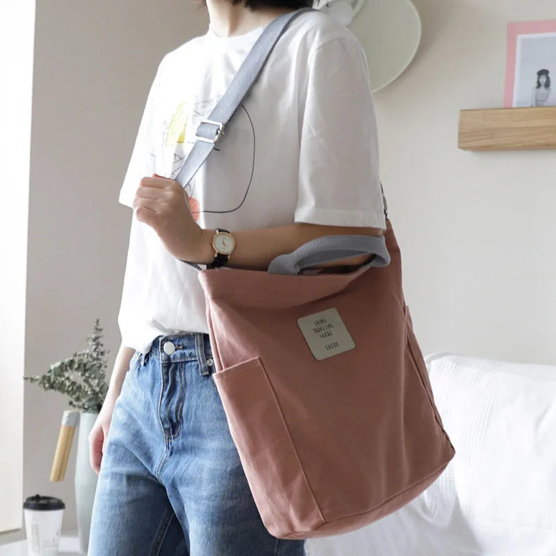 Canvas Womens Tote Bags Crossbody Messenger Bag Shoulder Work Travel Book Handba