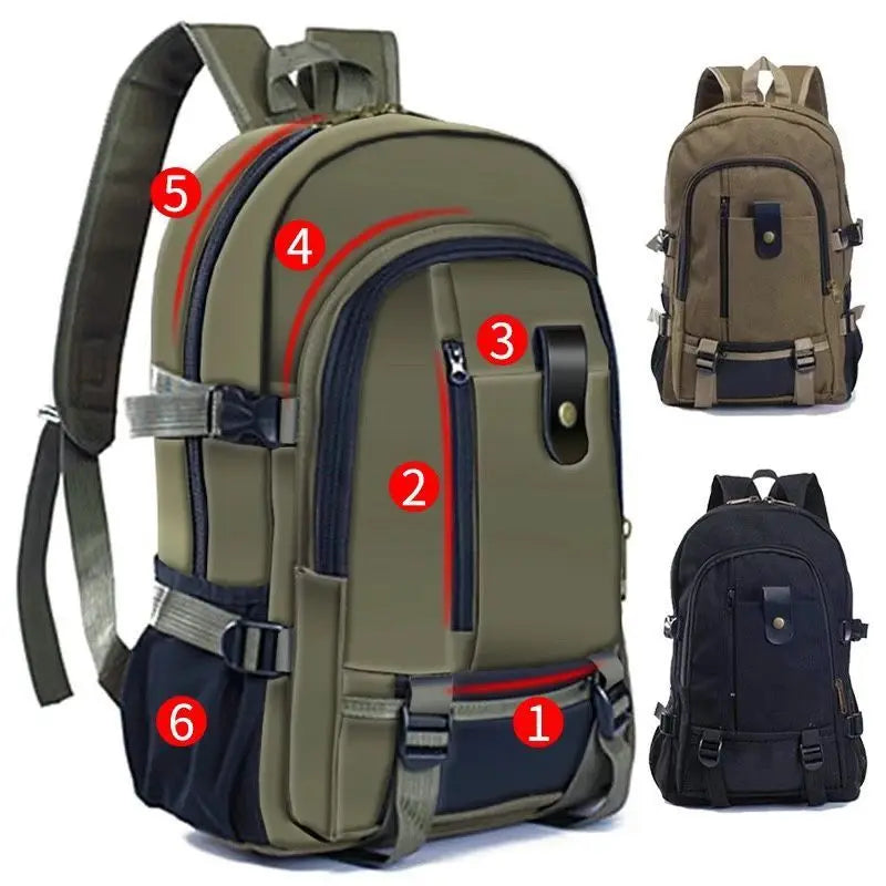 Casual Camping Male Backpack Laptop Backpack Hiking Bag Large Capacity