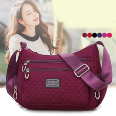 Nylon Waterproof Crossbody Bag Women Messenger Bag Casual Shoulder Bag
