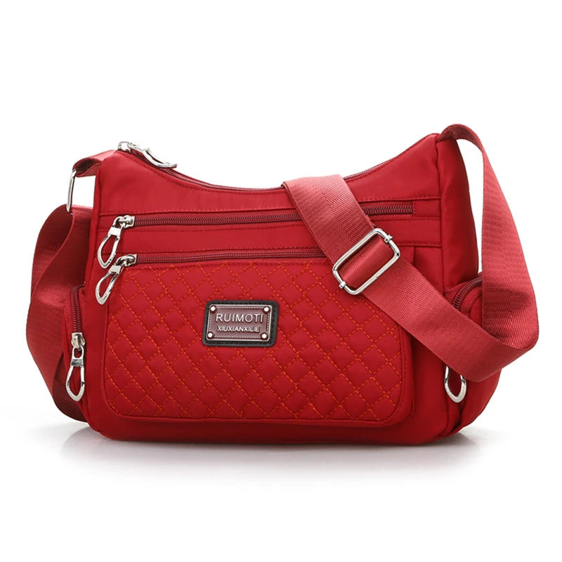 Nylon Waterproof Crossbody Bag Women Messenger Bag Casual Shoulder Bag