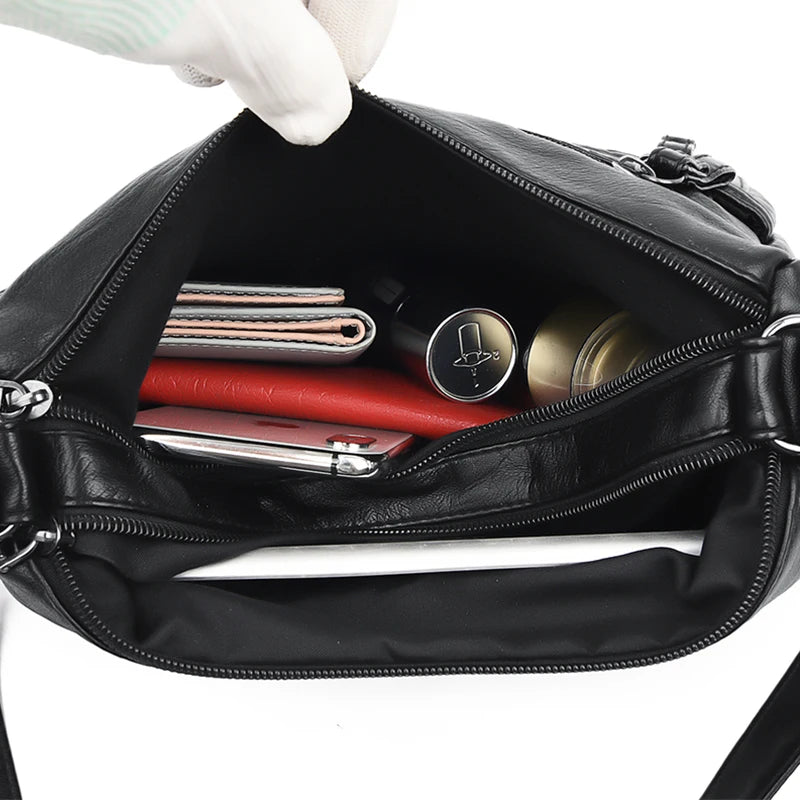 Casual Ladies Shoulder Bag Small Pu Leather Crossbody Bags For Women
