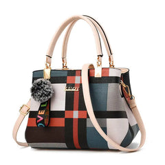 Casual Plaid Shoulder Bag Wild Messenger Female Totes Crossbody Bags