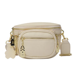 Casual Leather Crossbody Chest Bag for Women Travel Waist Fanny Pack