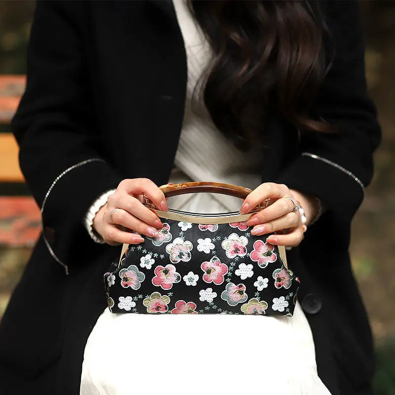 Cheongsam Bag Women's Crossbody Shoulder Tassel Handbags Purses