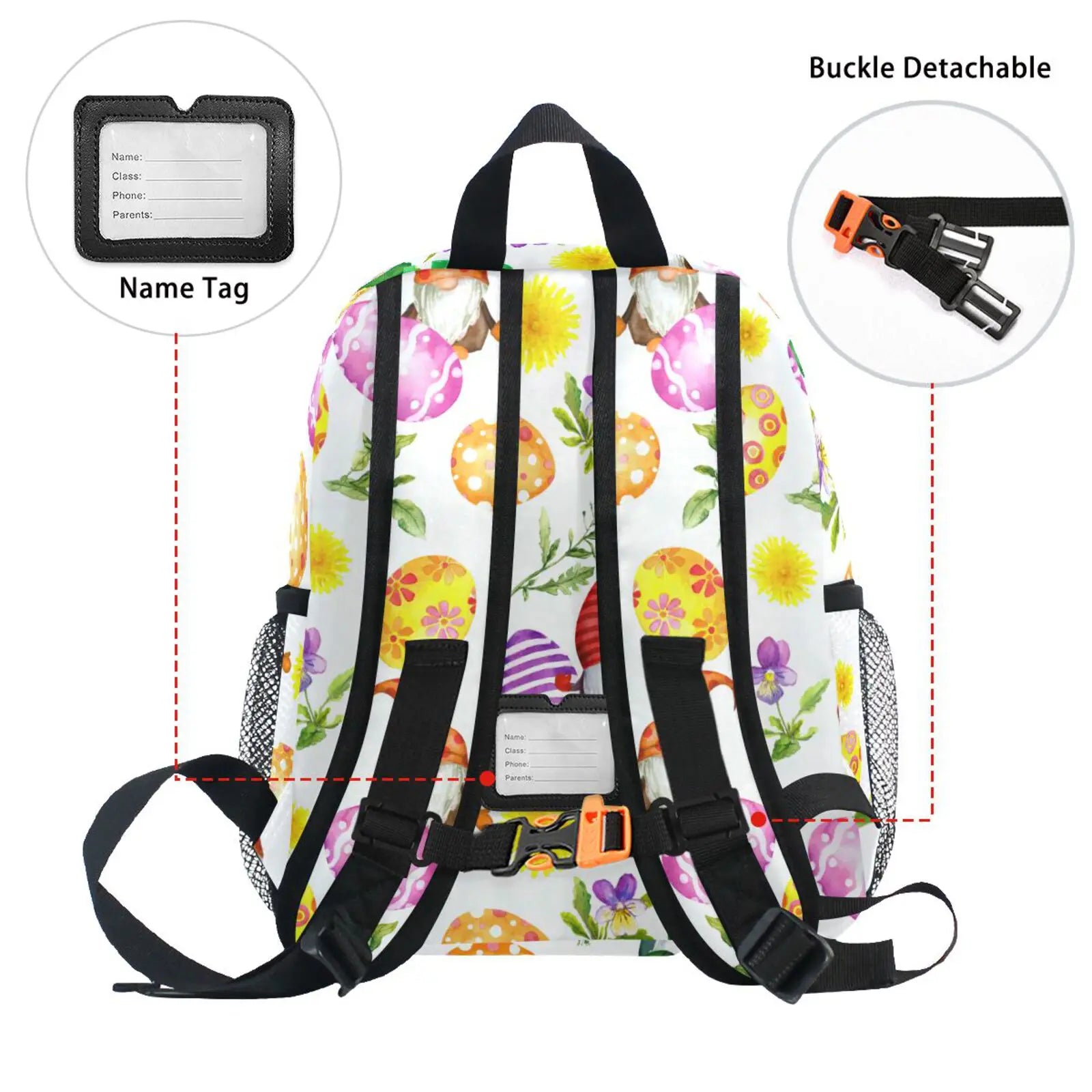 Kids Easter Egg Gnome School Bag for Boys and Girls