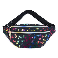 Colorful Waist Bag for Women Style Belt Bag Laser Print Crossbody Female Bag