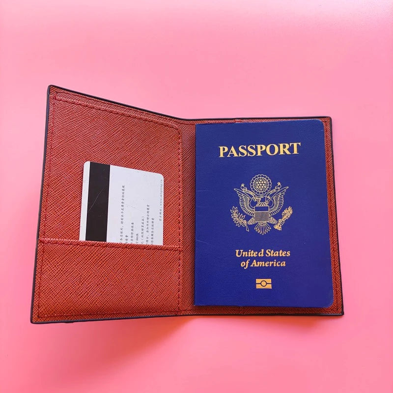 Men's Passport Cover Ticket Holder Case Pouch