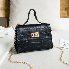 Crocodile Pattern Handbags PU Leather Women's Shoulder Bag