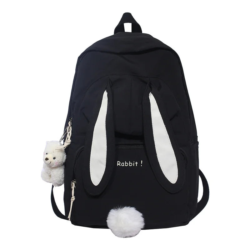 Girls Backpack Rabbit Ears Student School Bags for Kids