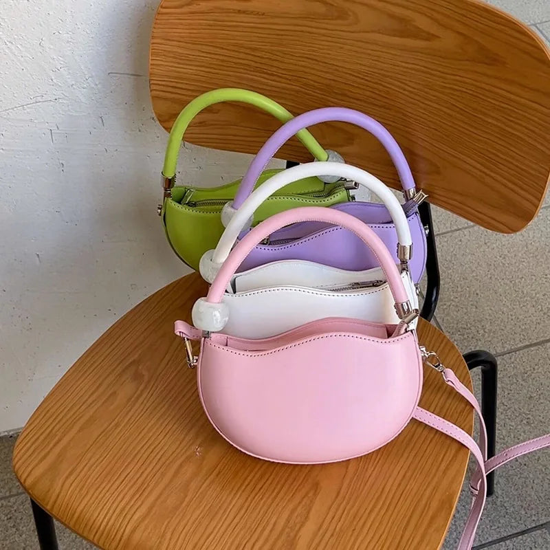 Sweet Pink Pea Shoulder Messenger Bag for Women