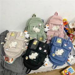 Women Large Capacity Backpack Waterproof Nylon Female Schoolbag College