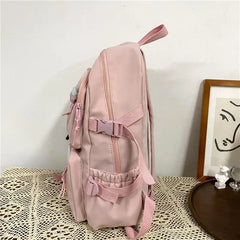 Women Large Capacity Backpack Waterproof Nylon Female Schoolbag College