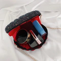 Sequins Small Diamond Bag Shoulder Handbags Chain Crossbody Bags