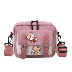 Anime Shoulder Bag Cartoon Casual Canvas Messenger Bag for Women