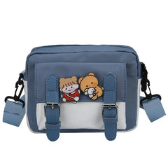 Anime Shoulder Bag Cartoon Casual Canvas Messenger Bag for Women