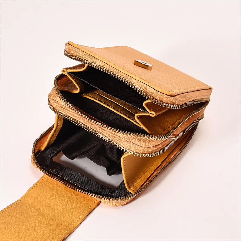 Touch Screen Mobile Phone Bag Wallet Purse Women Shoulder Bags