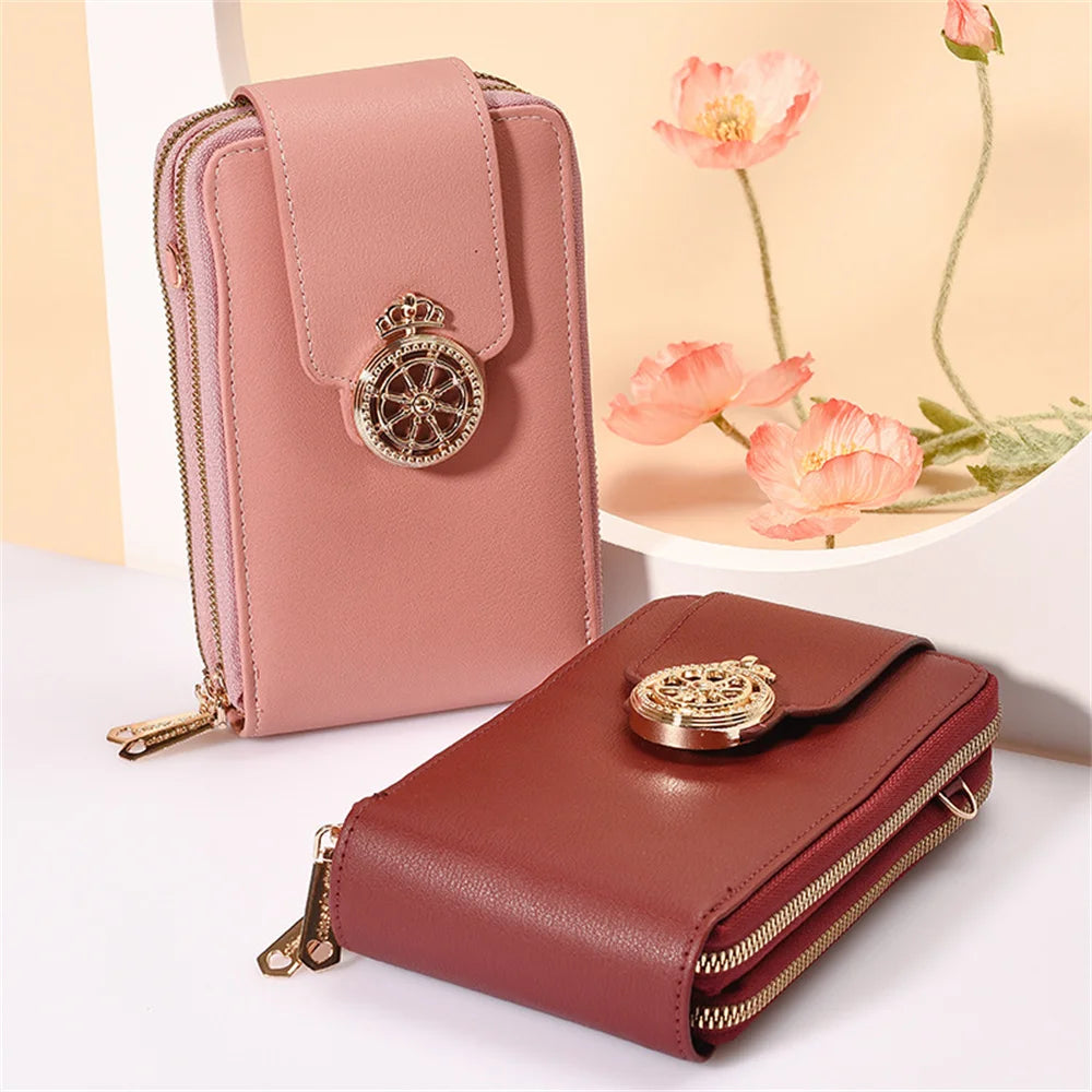 Touch Screen Mobile Phone Bag Wallet Purse Women Shoulder Bags
