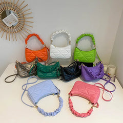 Plaid Crossbody Bag for Women Small Top Handle Bag