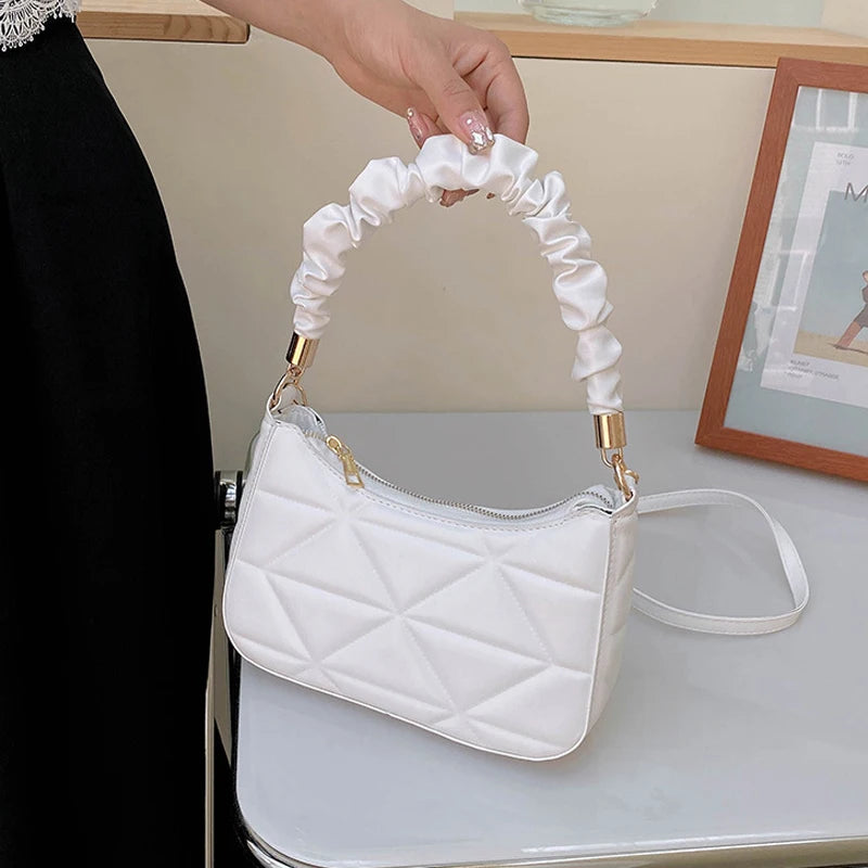Plaid Crossbody Bag for Women Small Top Handle Bag