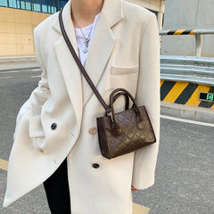 Women Shoulder Bag Square Crossbody Small Top-handle Bags PU Leather