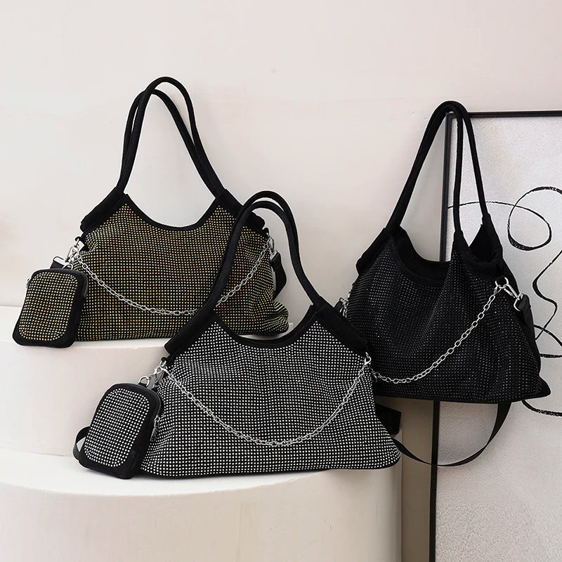 Diamond Tote Bags High Large Shoulder Purse Crossbody Handbag Satchel