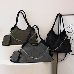 Diamond Tote Bags High Large Shoulder Purse Crossbody Handbag Satchel