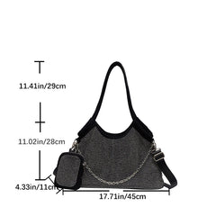 Diamond Tote Bags High Large Shoulder Purse Crossbody Handbag Satchel