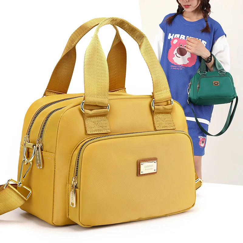 Women Nylon Waterproof Shoulder Bag Small Handbag Female CrossBody Daily Tote