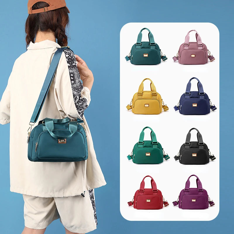 Women Nylon Waterproof Shoulder Bag Small Handbag Female CrossBody Daily Tote