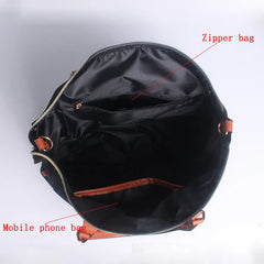 Famous Brands Women Shoulder Bag Handbag Waterproof Nylon Leather