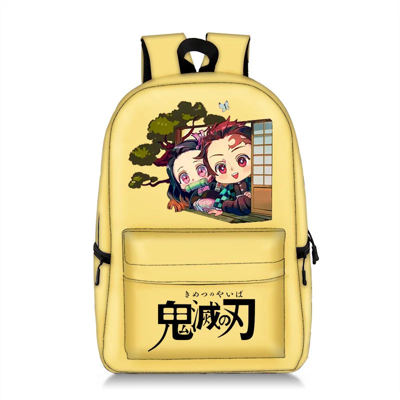 Anime School Bags Cartoon Backpack Teenagers Schoolbag