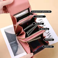 Women Crossbody Bags Long Multi-Pocket Shoulder Bags