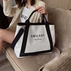 Canvas Women Handbags Large Capacity Shoulder Bag