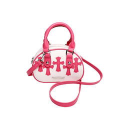High Personality One Shoulder Crossbody Bag Women's Round Bag