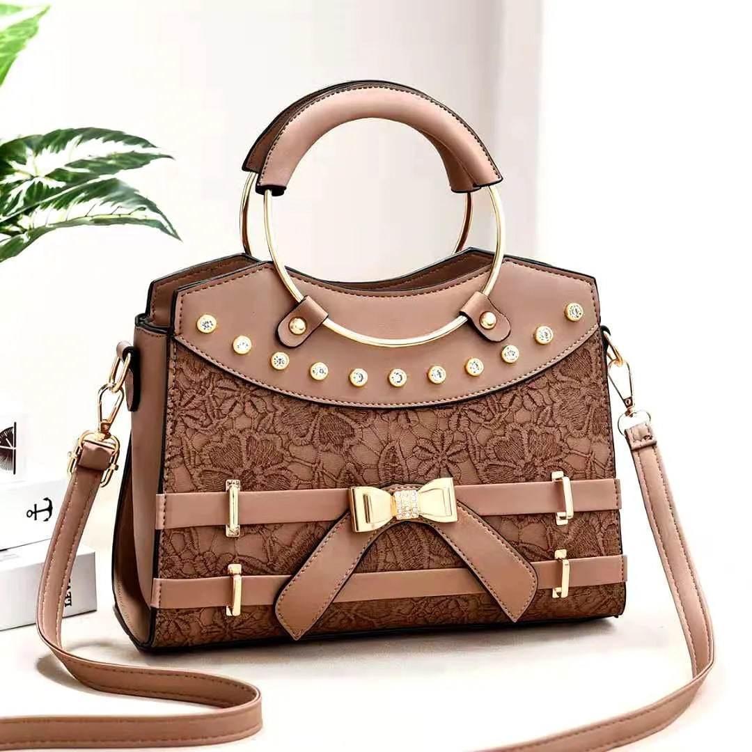 Diamonds Women Handbags High Ladies Shoulder Bags Leather Female Girl Shell