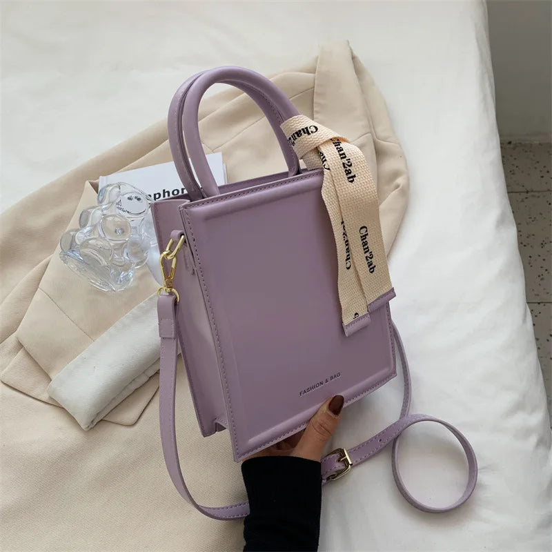 Women's Small Totes Bag PU Leather Shoulder Crossbody Handbags