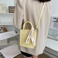 Women's Small Totes Bag PU Leather Short Handle Crossbody Handbag