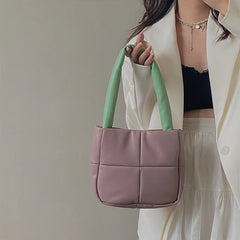 Women's Soft PU Leather Tote Bag - Small Hobos Handbag