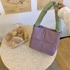 Women's Soft PU Leather Tote Bag - Small Hobos Handbag