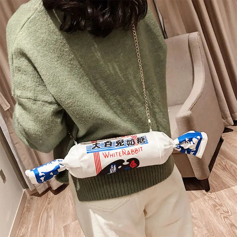 Funny Rabbit Creamy Candy Handbag Women's Messenger Bag