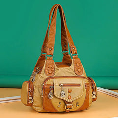 Soft Leather Handbag Women's Shoulder Tote