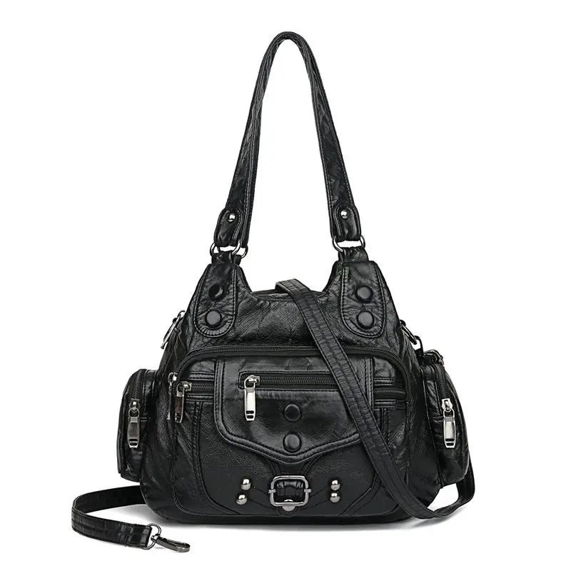 Soft Leather Handbag Women's Shoulder Tote