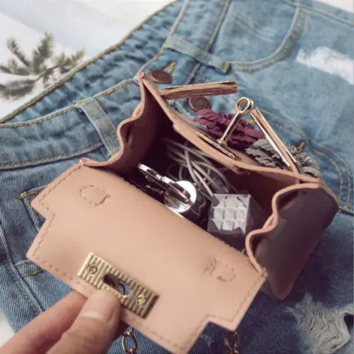 Mini Floral Handbag Chain Messenger Crossbody Shoulder Bag Girls Flower Hot