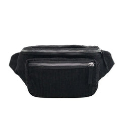 Corduroy Bum Bag Women Waist Chest Pack 4 Colors