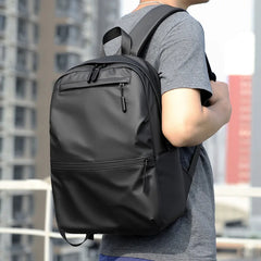 Large Capacity Men's Backpack Laptop Bag Waterproof Fabric Student School Bag