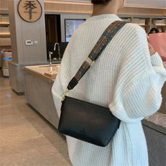 Leather Texture Handbags for Women Purses Retro Crossbody Shoulder Bag